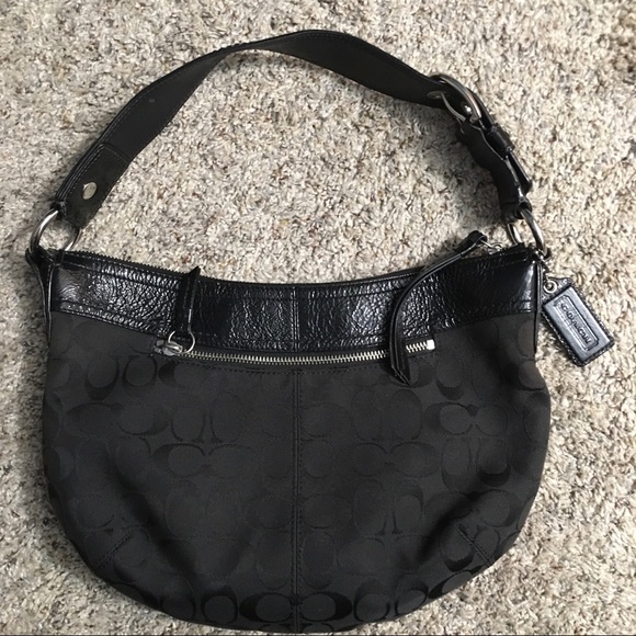 Coach Black Signature Purse - Picture 1 of 13
